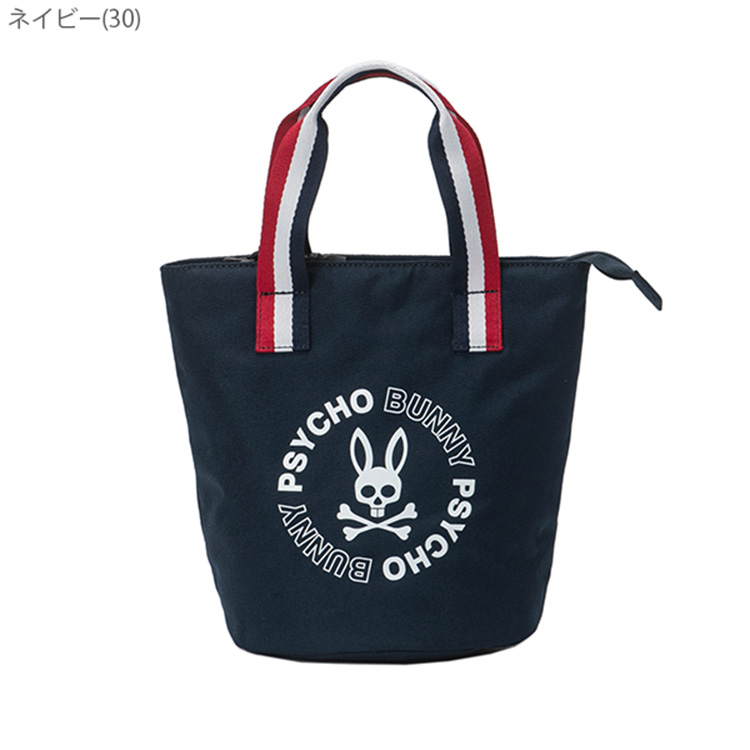 Psycho Bunny カラフルロゴバッグ　新品　ネイビー Psycho Bunny｜[GOLF]カラフルロゴパターン ミニボストンバッグ