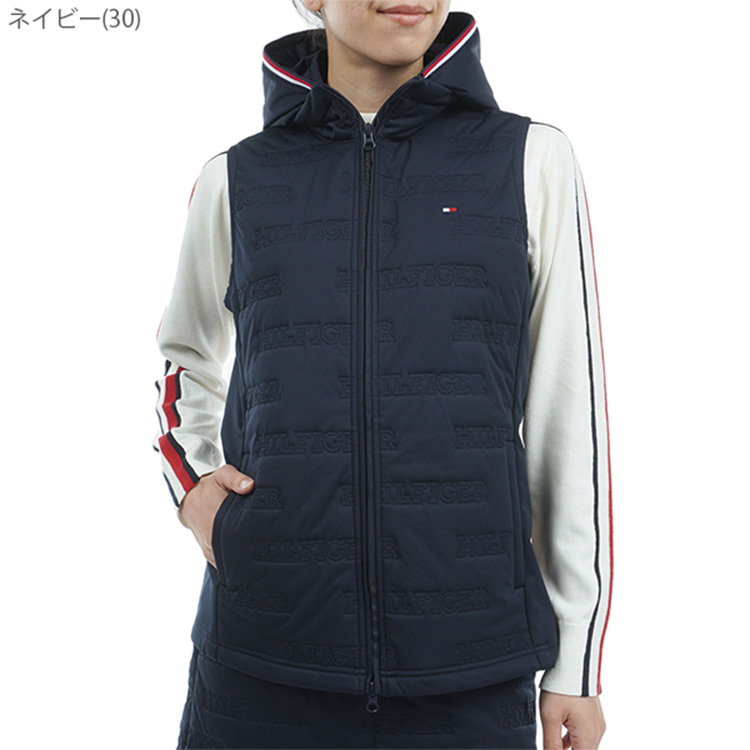 新品未使用　トミーヒルフィガーゴルフ　ベスト　Ｓ　ネイビー トミー ヒルフィガー TOMMY HILFIGER ダウンベスト （ネイビー