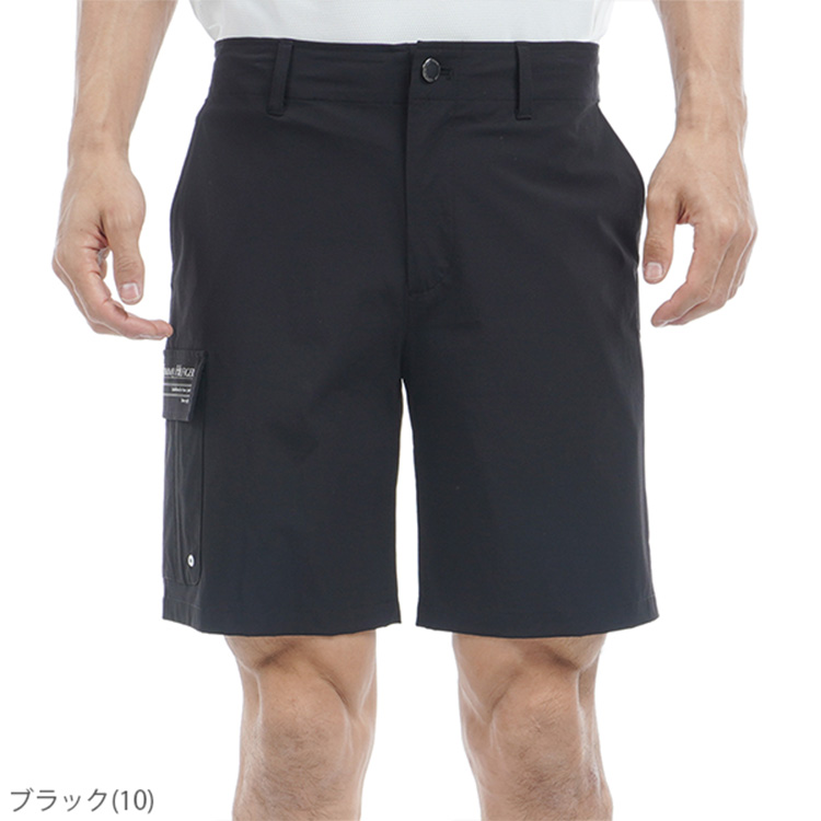 NO GOLF™ ブラックパンツ リサイクル糸メッシュ グラフィックジョガーパンツ ブラック