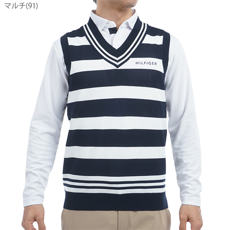 サイズ：LL   GOLF トミー ヒルフィガーゴルフ THMA264 ニットベスト  グレー系 [240101419171] ゴルフウェア メンズ ストスト 楽天市場】トミーヒルフィガーゴルフ TOMMY HILFIGER GOLF