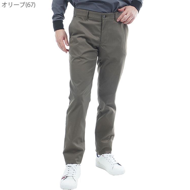   GOLF パンツ グレー THMA566 LL ストレッチ テーパードパンツ(ロングパンツ)|TOMMY HILFIGER GOLF