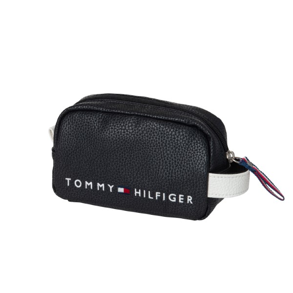 トミーヒルフィガー ゴルフ ポーチ メンズ レディース 小物入れ ゴルフポーチ 名刺入れ ファスナー 白 黒 紺 TOMMY HILFIGER  GOLF THMG1FBH