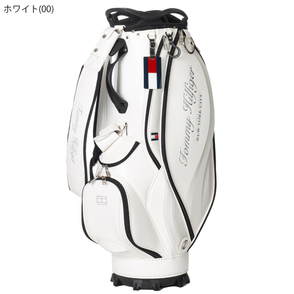 トミーヒルフィガー ゴルフ キャディバッグ メンズ 9.0型 約4.2kg 8分割 ブラック ホワイト ゴルフバッグ レア ブランド THMG2FC1 TOMMY｜takeuchi-golf｜02