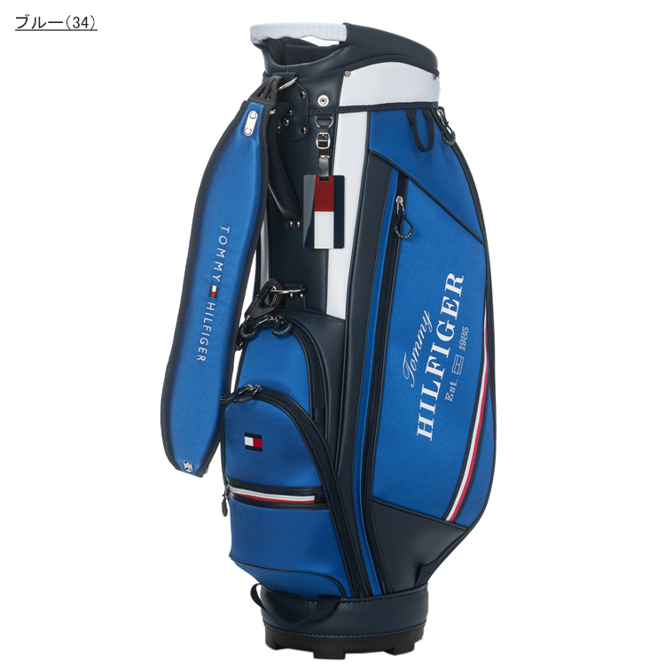 トミーヒルフィガー ゴルフ キャディバッグ メンズ 9.0型 4分割 約3.5kg カートバッグ ゴルフバッグ 無地 レア ブランド ロゴ TOMMY HILFIGER GOLF THMG5SC5 | Psycho Bunny | 04