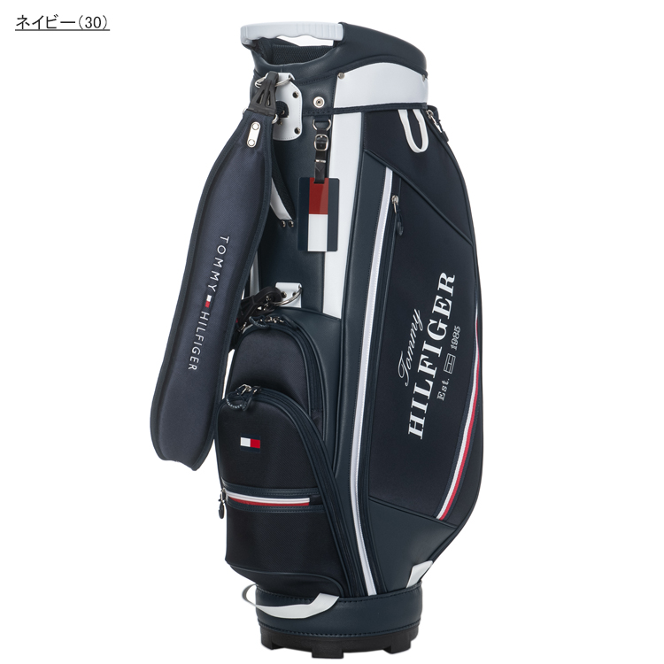 トミーヒルフィガー ゴルフ キャディバッグ メンズ 9.0型 4分割 約3.5kg カートバッグ ゴルフバッグ 無地 レア ブランド ロゴ TOMMY HILFIGER GOLF THMG5SC5 | Psycho Bunny | 01