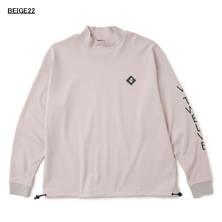 V12（ヴィ・トゥエルヴ） ゴルフ モックシャツ メンズ 長袖 シャツ