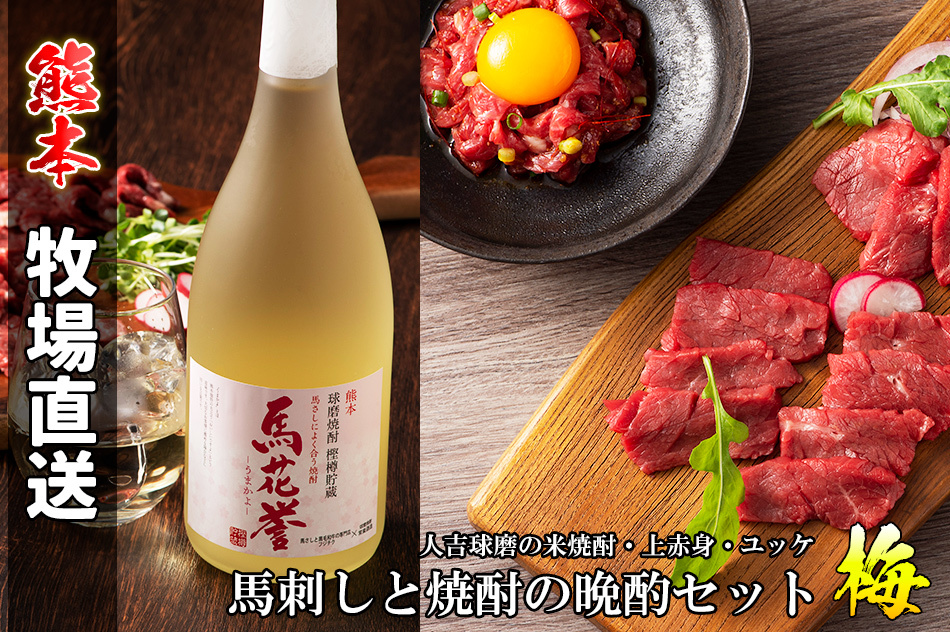 馬刺しと焼酎晩酌セット【梅】4人前 熊本 上赤身 ユッケ 馬肉 詰め合わせ お取り寄せ グルメ 酒の肴 酒のあて 冷凍 送料無料 フジチク 人吉 球磨 焼酎 :fujichiku-010:ギフト通販の専門店たきび - 通販 - Yahoo!ショッピング