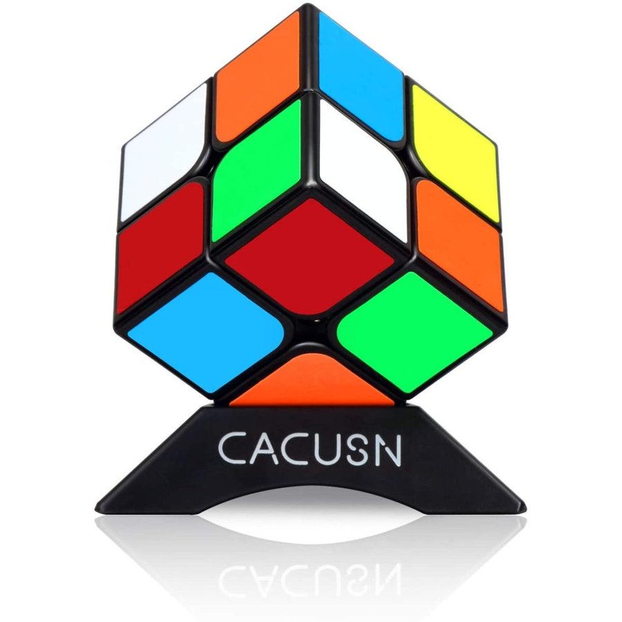 送料無料 CACUSN ルービックキューブ 立体パズル ３ ３キューブ と ２ ２キューブ 令和進化版進化型 回転スムーズ 世界基準配色 スタンド付き  2個 【人気沸騰】