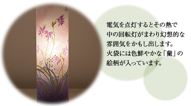 仏壇屋 滝田商店 盆提灯 盆ちょうちん お盆提灯 回転行灯 夢想の灯り1