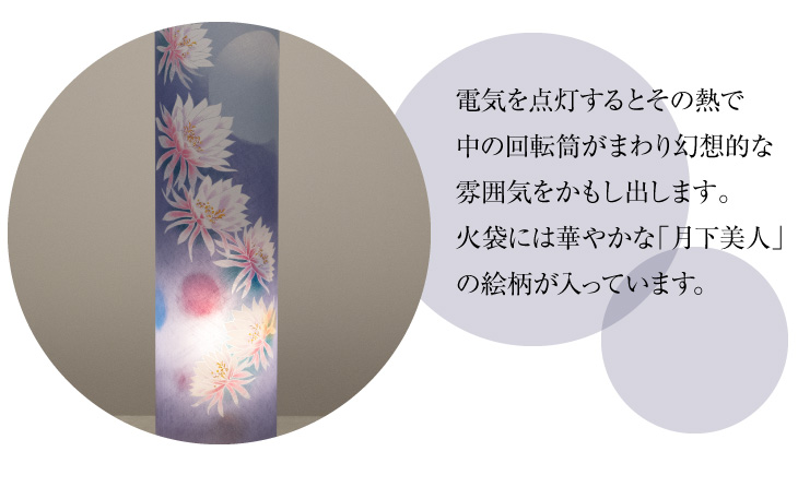 仏壇屋 滝田商店 盆提灯 盆ちょうちん お盆提灯 回転行灯 しずか2号