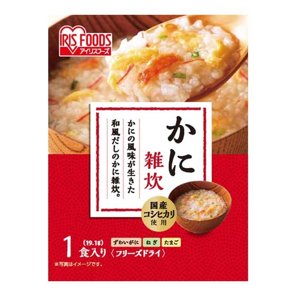 雑炊 フリーズドライ レトルト食品 レトルトご飯 蟹 かに カニ 鮭 さけ しゃけ サケ シャケ フリーズドライ 30食セット 雑炊 アイリスフーズ  :m1905850:くらしの宅配便 - 通販 - Yahoo!ショッピング