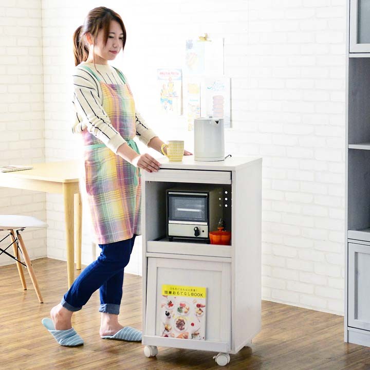 代引不可】 ワゴン キッチンワゴン レンジ台 ディスプレイラック