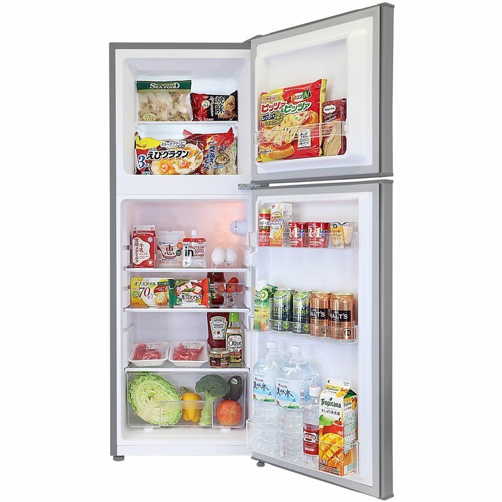 シルバー 2ドア冷蔵庫 冷蔵庫 冷凍庫 2ドア 2ドア冷凍冷蔵庫 138L シルバー ブラック WR