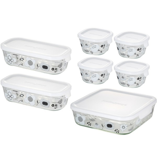 【美品】VAKUEN 食品保存容器 7個セット ホワイト VAKUEN 真空保存容器 7点セット 真空ポンプ付き BPAフリー 電子レンジ