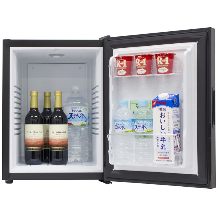 1ドアミラーガラス冷蔵庫 40L ブラック AR-40L01MG A-Stage (D