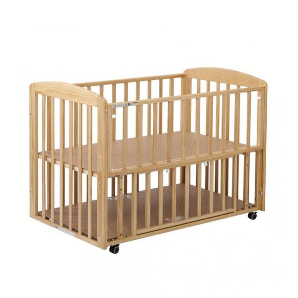 【東京都杉並区での引取限定】カトージミニベビーベッド チャーミー、木製キャスター カトージ（KATOJI） ベッド チャーミー (D) : ラクチーナ Yahoo!店