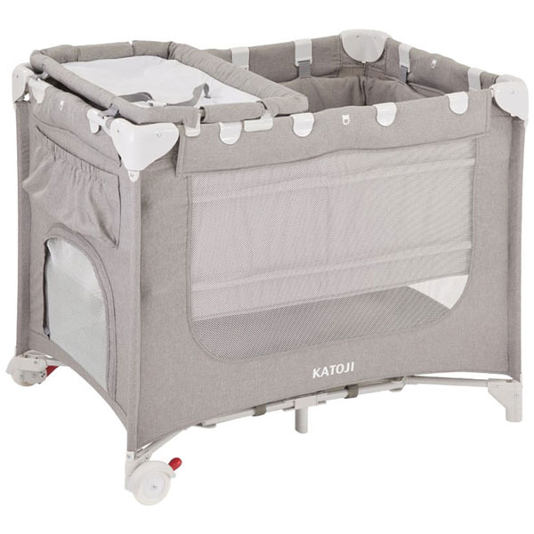カトージ（KATOJI） ポータブルベビーベッド おむつ替えテーブル付き