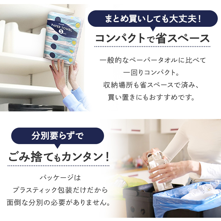 ペーパータオル 業務用 小判 安い ハンドタオル 200枚 5袋 8個セット