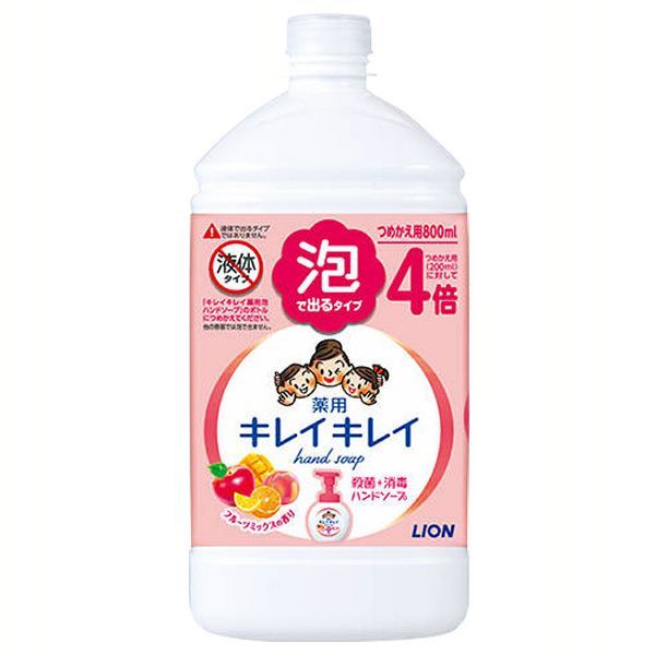 キレイキレイ 薬用泡ハンドソープ つめかえ用特大サイズ 800ml (D) :m7215226:くらしの宅配便 - 通販 - Yahoo!ショッピング