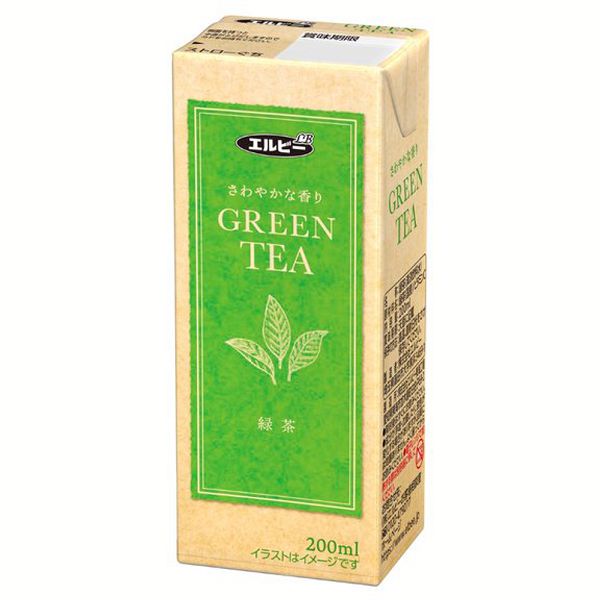 緑茶 200ml  60本 エルビー 代引不可 紙パック お茶 国産 国産茶葉