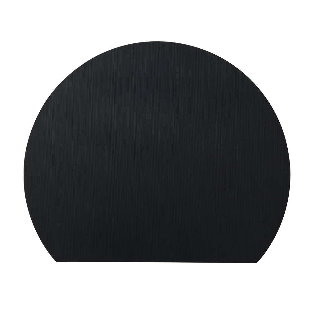 まな板 おしゃれ 丸型 丸いまな板 エラストマー 耐熱エラストマー 黒 食洗機対応 丸い 穴なし 丸形 かまぼこ型 ブラック ベージュ アイメディア 1009644｜takuhaibin｜03