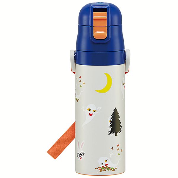 水筒 キッズ 470ml ワンタッチ 直飲み 子供 ちいかわ トミカ プラレール プリンセス ポケモン スヌーピー パウパトロール スケーター 軽量 SDC4 | スケーター | 01