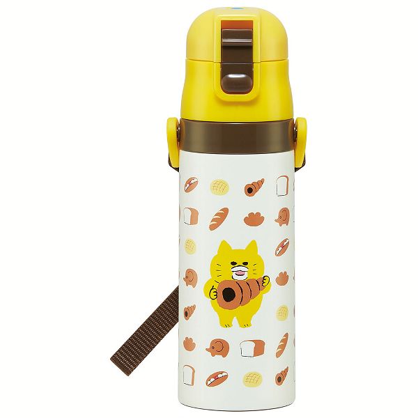 水筒 キッズ 470ml ワンタッチ 直飲み 子供 ちいかわ トミカ プラレール プリンセス ポケモン スヌーピー パウパトロール スケーター 軽量 SDC4 | スケーター | 02