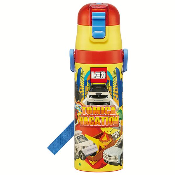 水筒 キッズ 470ml ワンタッチ 直飲み 子供 ちいかわ トミカ プラレール プリンセス ポケモン スヌーピー パウパトロール スケーター 軽量 SDC4 | スケーター | 07