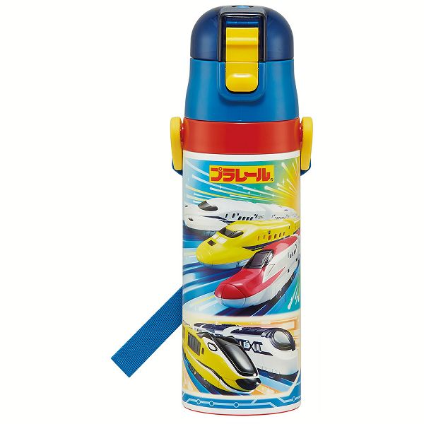 水筒 キッズ 470ml ワンタッチ 直飲み 子供 ちいかわ トミカ プラレール プリンセス ポケモン スヌーピー パウパトロール スケーター 軽量 SDC4 | スケーター | 08