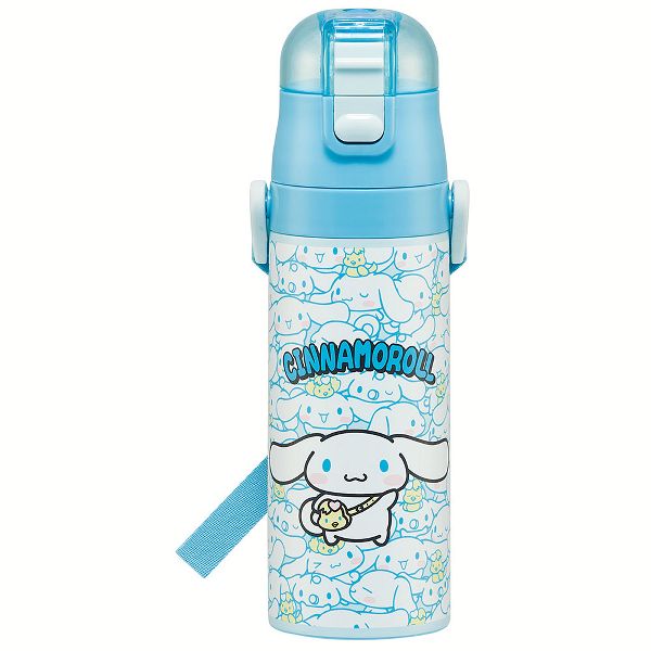 水筒 キッズ 470ml ワンタッチ 直飲み 子供 ちいかわ トミカ プラレール プリンセス ポケモン スヌーピー パウパトロール スケーター 軽量 SDC4 | スケーター | 19