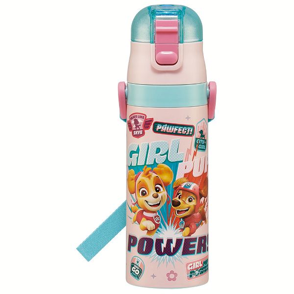 水筒 キッズ 470ml ワンタッチ 直飲み 子供 ちいかわ トミカ プラレール プリンセス ポケモン スヌーピー パウパトロール スケーター 軽量 SDC4 | スケーター | 23