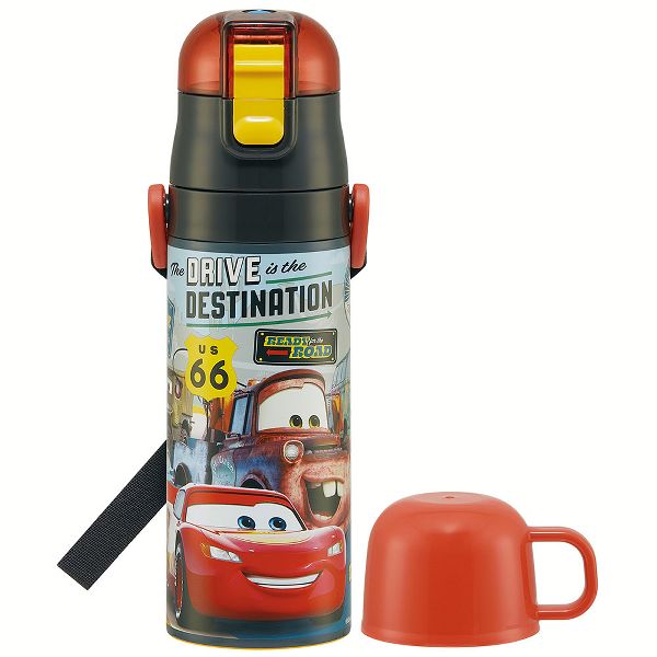 水筒 キッズ 470ml 2way ワンタッチ 直飲み コップ ステンレス 子供 ポケモン プリンセス トミカ プラレール パウパトロール 軽量 スケーター SKDC4 | スケーター | 04