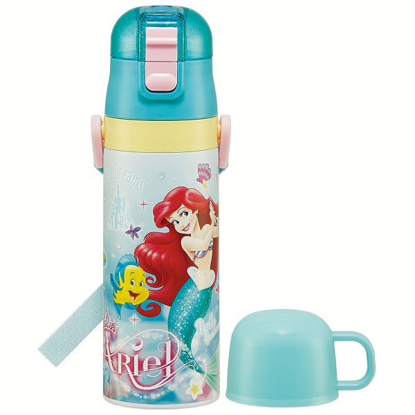 水筒 キッズ 470ml 2way ワンタッチ 直飲み コップ ステンレス 子供 ポケモン プリンセス トミカ プラレール パウパトロール 軽量 スケーター SKDC4 | スケーター | 05