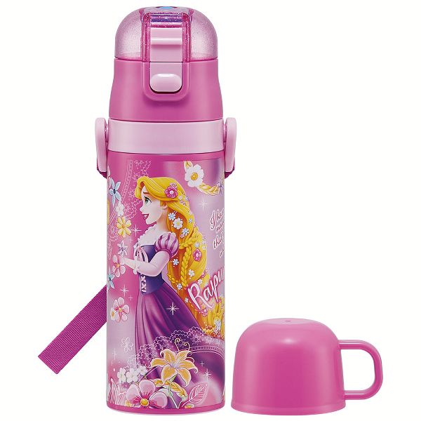 水筒 キッズ 470ml 2way ワンタッチ 直飲み コップ ステンレス 子供 ポケモン プリンセス トミカ プラレール パウパトロール 軽量 スケーター SKDC4 | スケーター | 06
