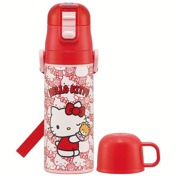 水筒 キッズ 470ml 2way ワンタッチ 直飲み コップ ステンレス 子供 ポケモン プリンセス トミカ プラレール パウパトロール 軽量 スケーター SKDC4 | スケーター | 07