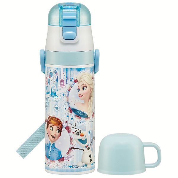 水筒 キッズ 470ml 2way ワンタッチ 直飲み コップ ステンレス 子供 ポケモン プリンセス トミカ プラレール パウパトロール 軽量 スケーター SKDC4 | スケーター | 11