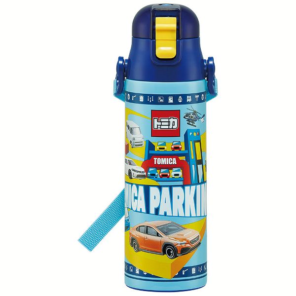 水筒 キッズ 580ml ワンタッチ 直飲み 子供 トミカ プラレール プリンセス キティ スヌーピー パウパトロール すみっこぐらし スケーター 軽量 SDC6N | スケーター | 03