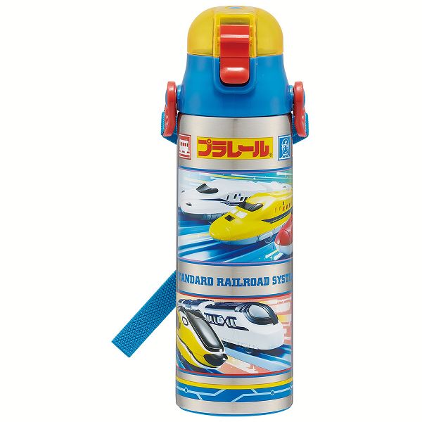 水筒 キッズ 580ml ワンタッチ 直飲み 子供 トミカ プラレール プリンセス キティ スヌーピー パウパトロール すみっこぐらし スケーター 軽量 SDC6N | スケーター | 04