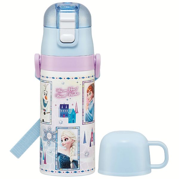 水筒 キッズ 410ml 2way ワンタッチ 直飲み コップ ステンレス 子供 ポケモン プリンセス トミカ プラレール パウパトロール 軽量 スケーター SKDC3 | スケーター | 05