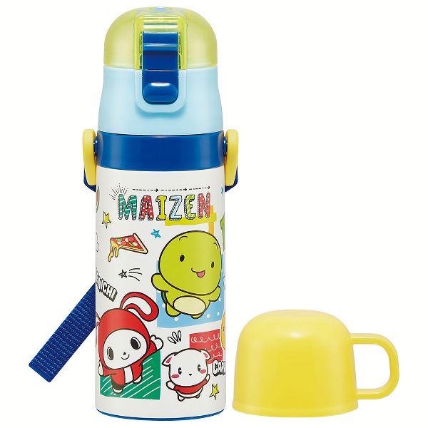 水筒 キッズ 410ml 2way ワンタッチ 直飲み コップ ステンレス 子供 ポケモン プリンセス トミカ プラレール パウパトロール 軽量 スケーター SKDC3 | スケーター | 10