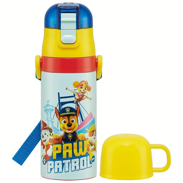 水筒 キッズ 410ml 2way ワンタッチ 直飲み コップ ステンレス 子供 ポケモン プリンセス トミカ プラレール パウパトロール 軽量 スケーター SKDC3 | スケーター | 16