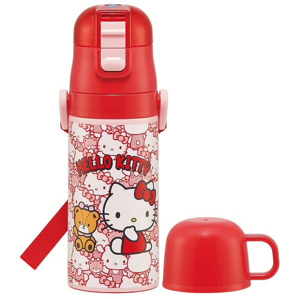 水筒 キッズ 410ml 2way ワンタッチ 直飲み コップ ステンレス 子供 ポケモン プリンセス トミカ プラレール パウパトロール 軽量 スケーター SKDC3 | スケーター | 18