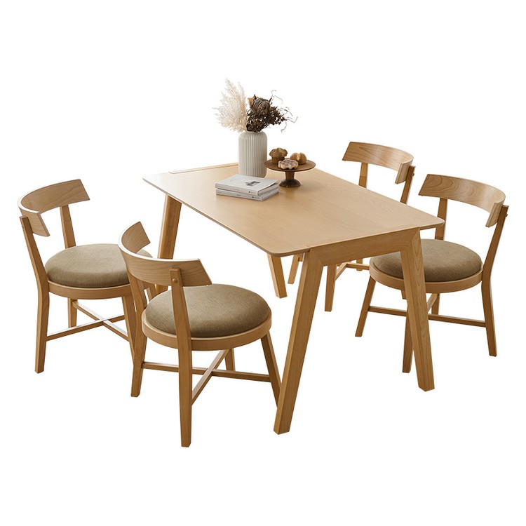 収納家具 テーブル ダイニングテーブル (2梱包)ダイニング5点セット MI