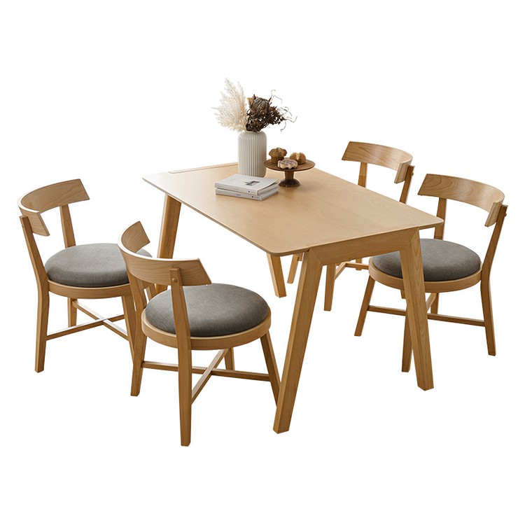 収納家具 テーブル ダイニングテーブル (2梱包)ダイニング5点セット MI