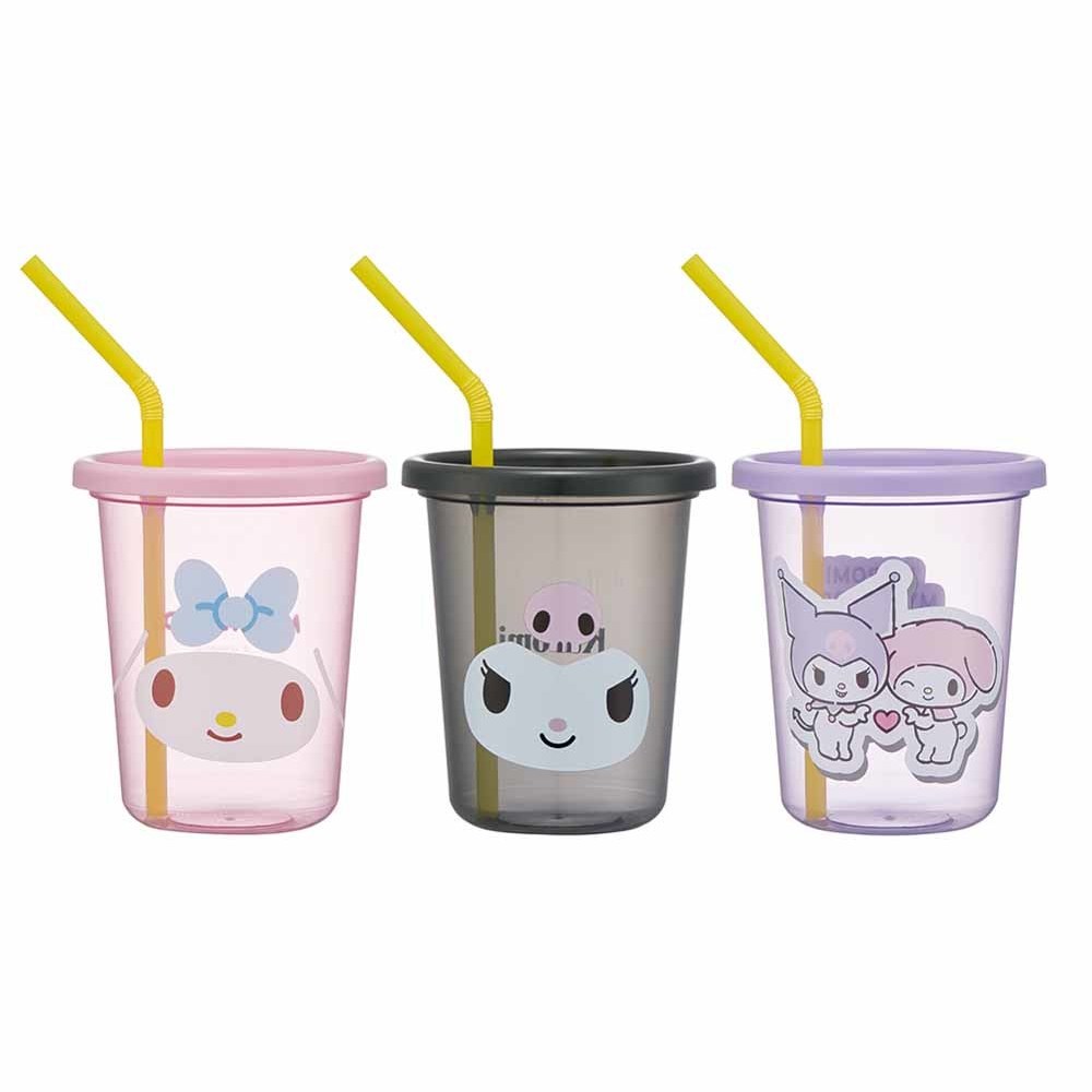 スケーター タンブラー ストロー付 320ml 3個セット 本体 蓋 食洗機