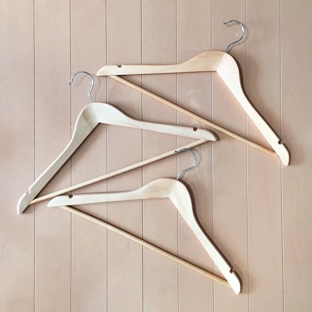 IRIS OHYAMA（アイリスオーヤマ） ハンガー 木製 40本 おしゃれ 木製