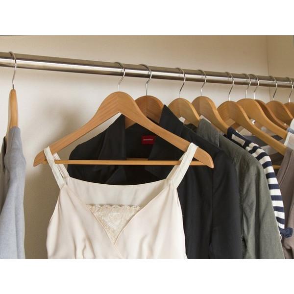 ISAIA　木製ハンガー　５本セット 20本】 ハンガー 木製 5本組×4 MH-5P 1898539 │アイリスオーヤマ公式