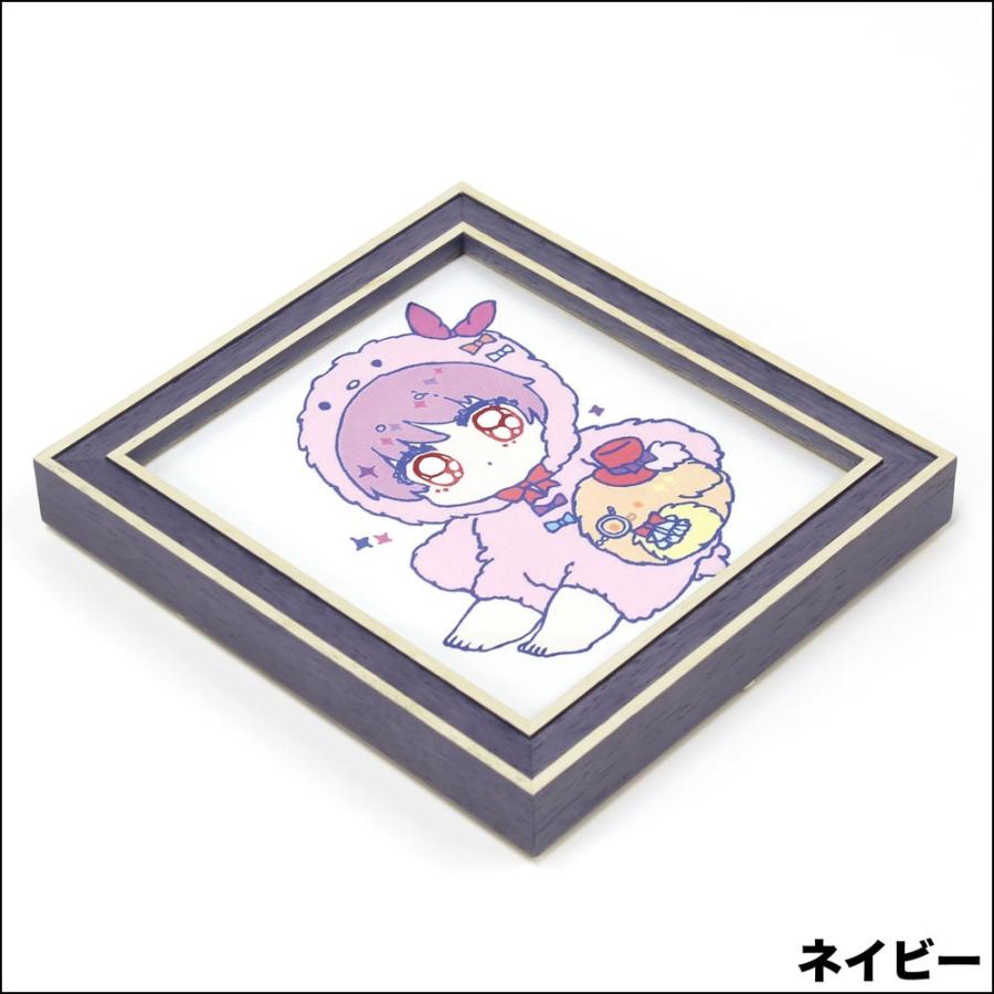 ミニ色紙 額縁 【7910 マットボード4枚 スタンド付】1/4色紙用額