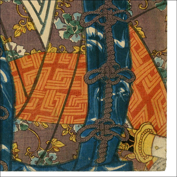 歌川国貞 浮世絵 歌舞伎 ”冨樫左エ門 正弘” ukiyo-e 海外配送可