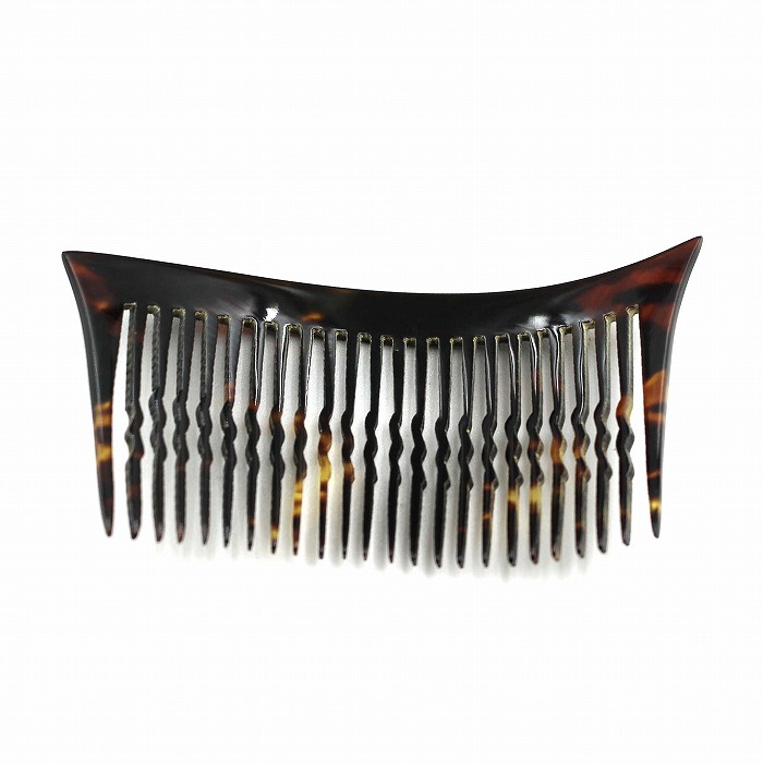 本べっ甲 櫛 黒甲 ヘア アクセサリー (のし等ギフト対応無料) 縦41ミリ